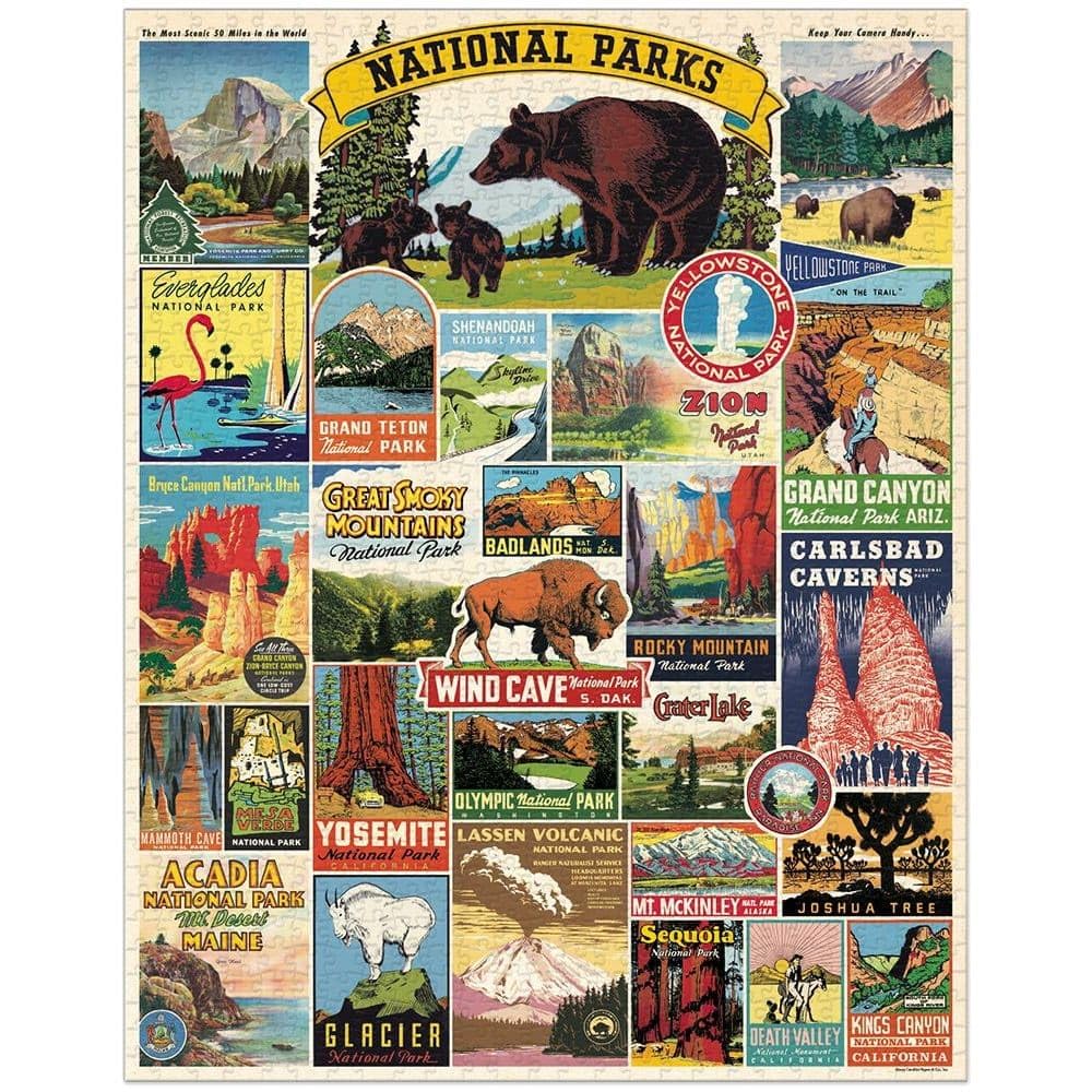 Cavallini Co. vintage archive imagery on a 1000-piece puzzle for nostalgia