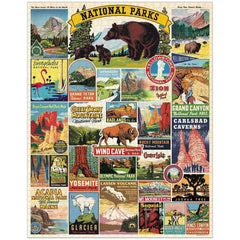 Cavallini Co. vintage archive imagery on a 1000-piece puzzle for nostalgia