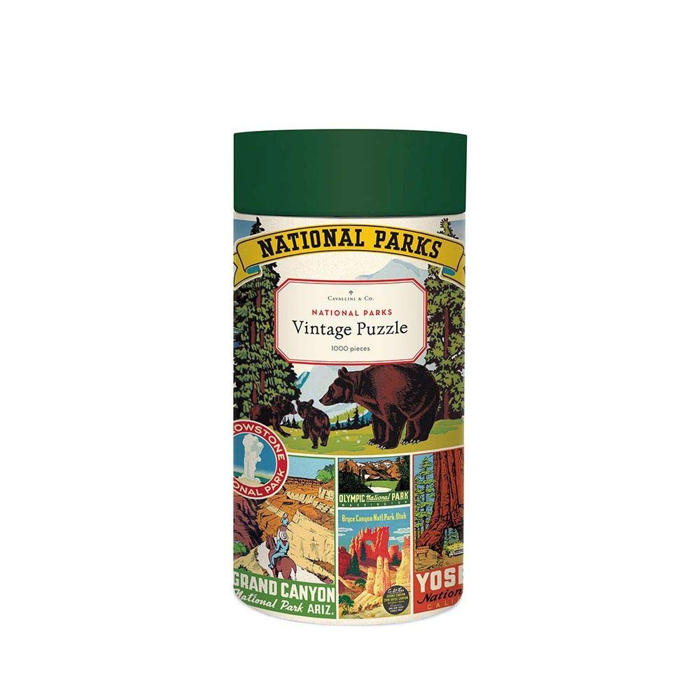 Cavallini Co. puzzle packaging opened reveals archival art