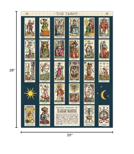 Cavallini & Co. Tarot assembled puzzle reveals a dramatic scene for display.