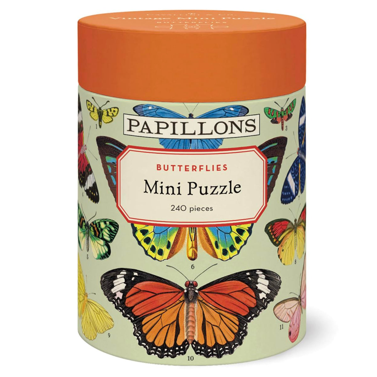 CAVANILLI & CO Cavallini mini puzzle with butterfly illustrations, ideal for quick, relaxing sessions.