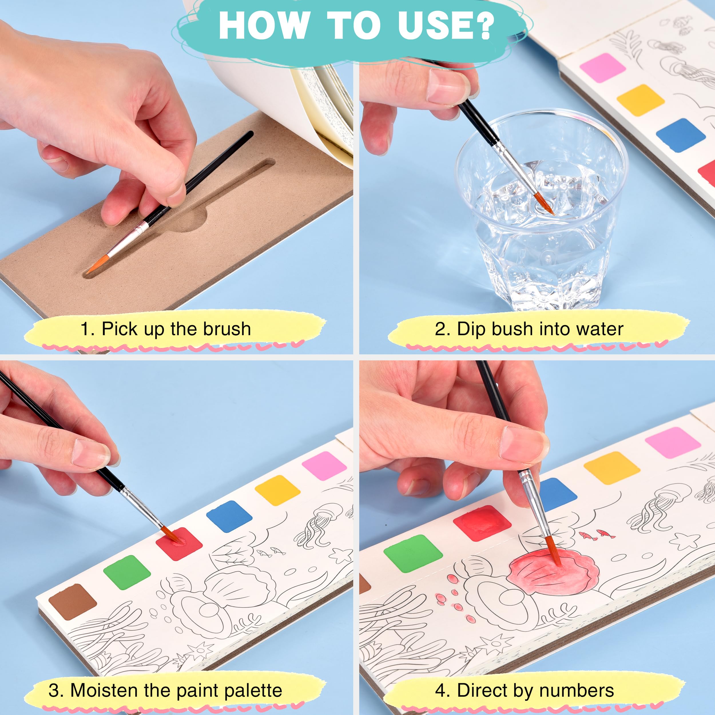 Cavnewt child-safe brush – easy grip for small hands and steady strokes