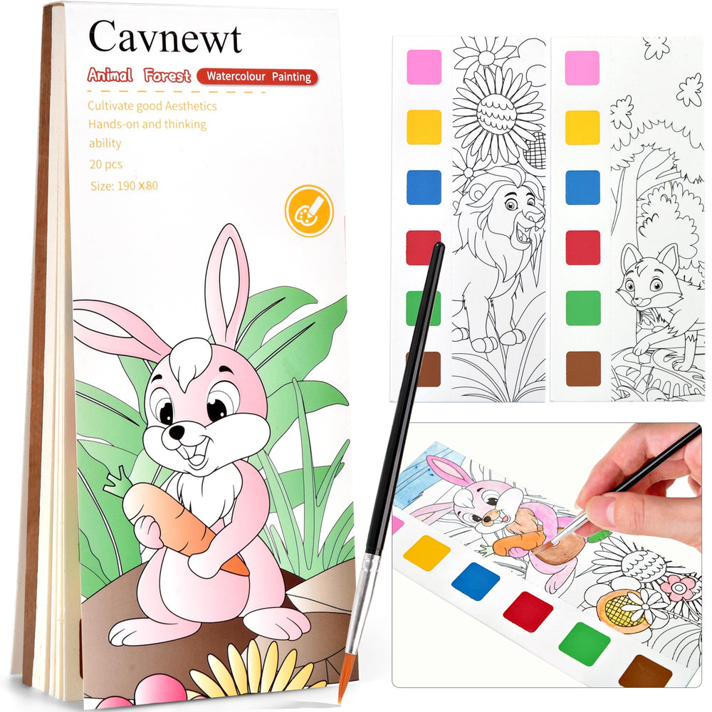 Cavnewt Paint with Water Book front cover for on-the-go creativity.