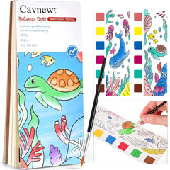 Cavnewt pocket watercolor book cover for portable on-the-go painting sessions