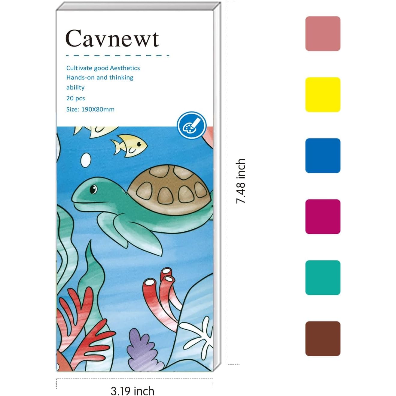 Cavnewt pocket watercolor book – on-the-go color play with minimal mess