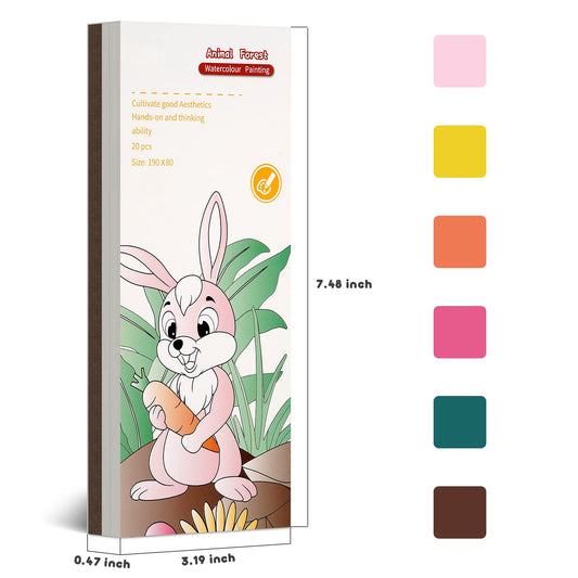 Cavnewt water brush visible on page for easy color blending.