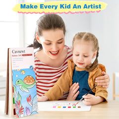 Cavnewt watercolor paint blocks – vibrant colors with water control for beginners