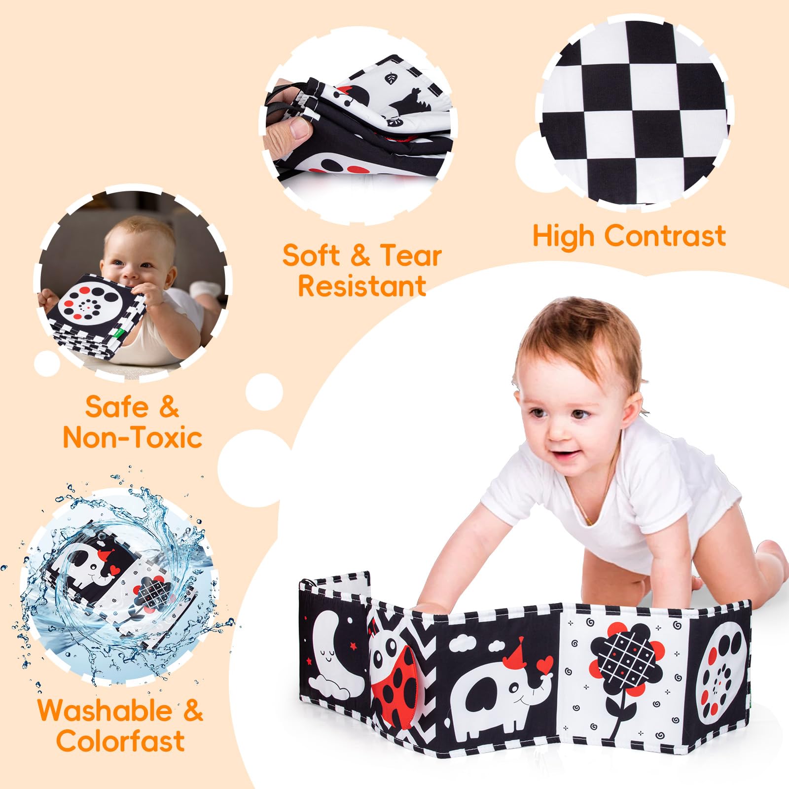 Cawgug 3D ladybug wings invite tactile exploration during play.
