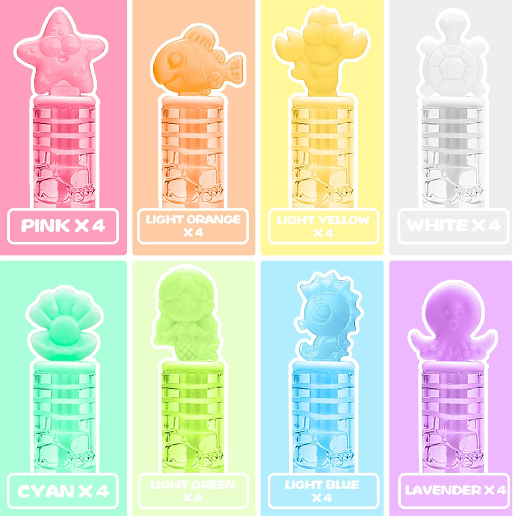 Cawiew mermaid bubbles no-leak design for mess-free transport