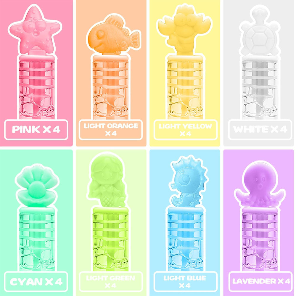 Cawiew mermaid bubbles no-leak design for mess-free transport
