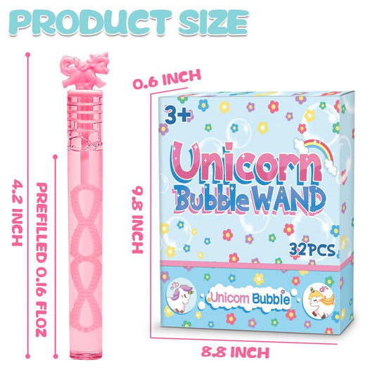 Cawiew mini unicorn bubble wand pastel design 2 for celebrations and gifts