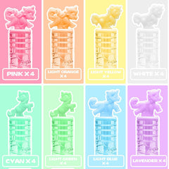 Cawiew mini unicorn bubble wand pastel design 3 ideal goody bag filler