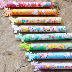 Cawiew unicorn bubble wands as themed party favors for celebrations.