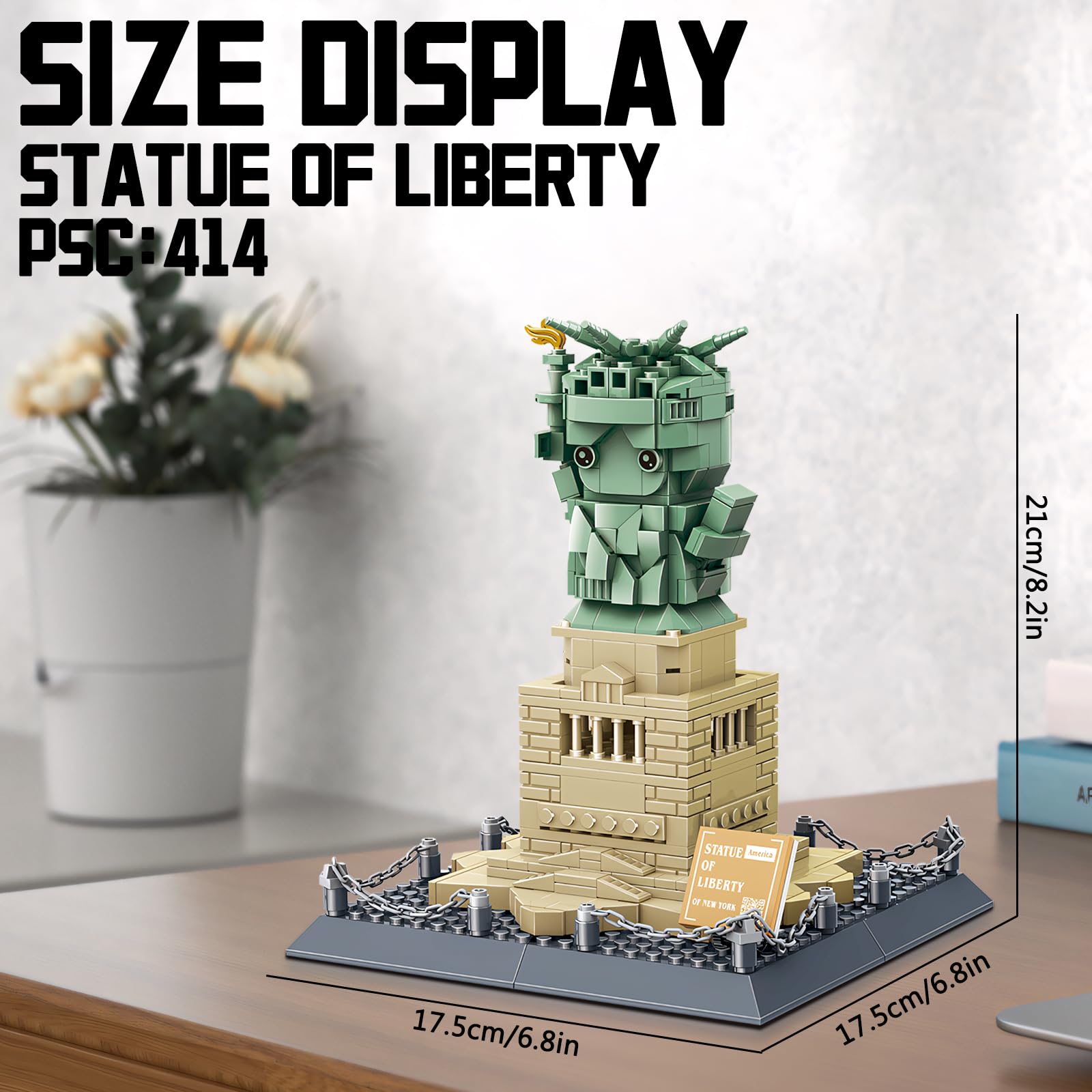 CAXIMSY New York architecture model kit with Liberty silhouette details