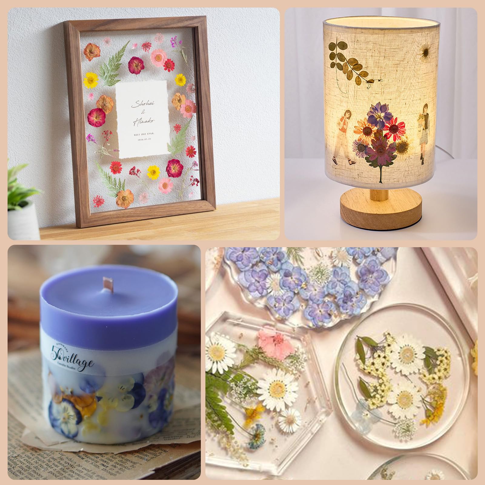 Caydo blotting papers and dried flower envelope for tidy storage