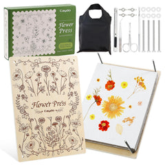 Caydo flower press kit: large pressing area ideal for oversized blooms