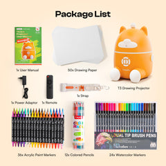 Caydo T3 drawing paper pack with 50 A4 sheets
