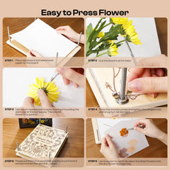 Caydo wooden plates and cardboards provide a sturdy pressing base