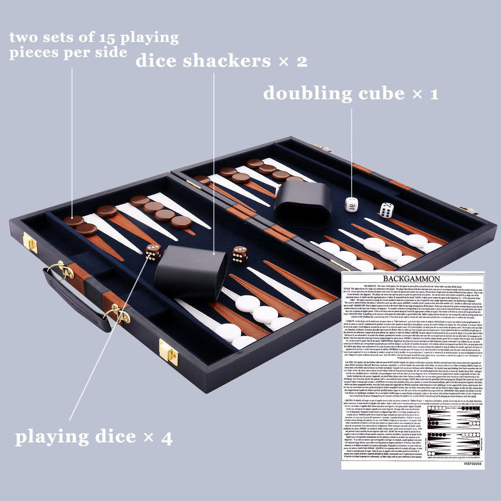 Cayoulr backgammon pieces and dice highlight quality for smooth play