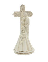CB Avalon Gallery couple with cross topper ready for cake or display
