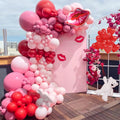 CboDeco pink and red balloons arch kit for festive celebrations