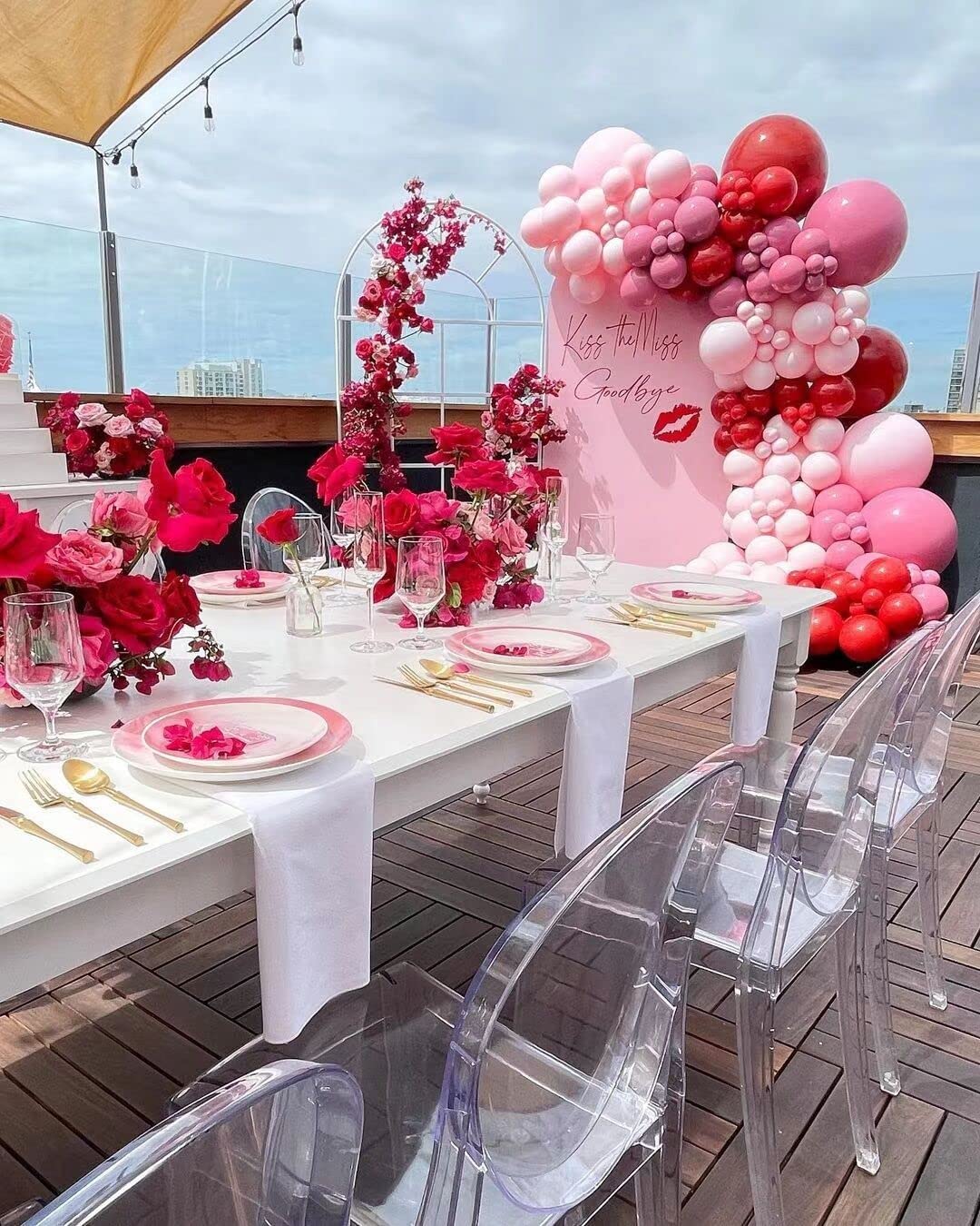 CboDeco red and pink balloons bring color and warmth to celebrations