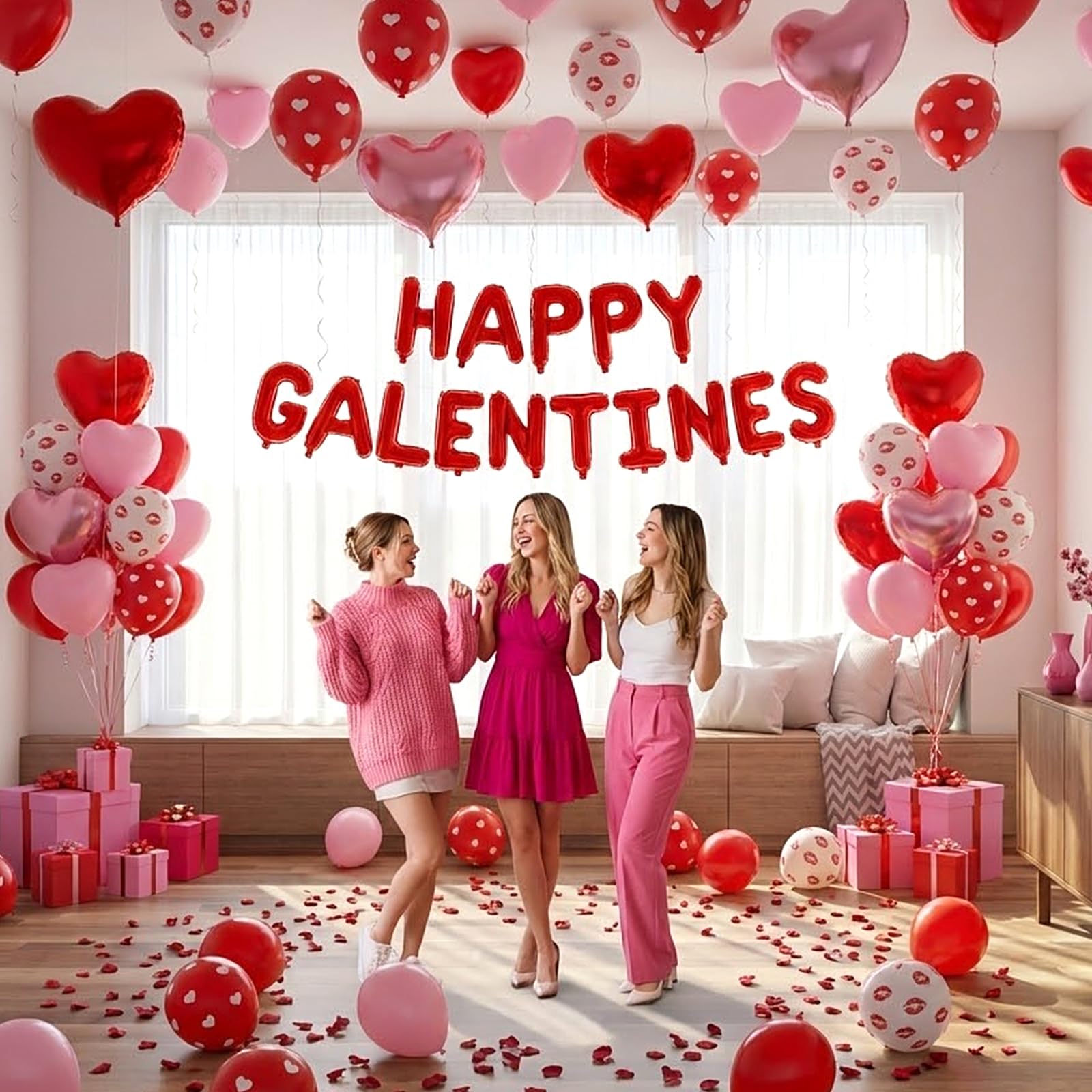 CboDeco XOXO balloons elevate a chic celebration backdrop.