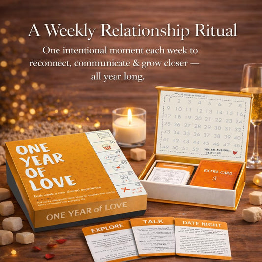 C + C FÜR PAARE Weekly ritual cards spread emphasizes easy weekly connection.