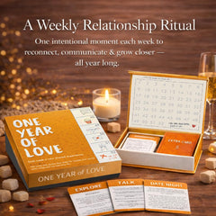 C + C FÜR PAARE Weekly ritual cards spread emphasizes easy weekly connection.