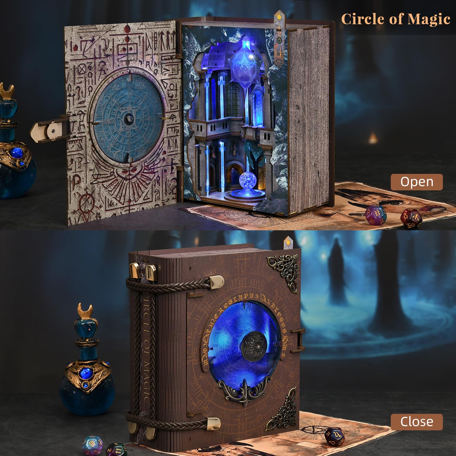 CCCDF Book Nook Circle of Magic detailed components layout.