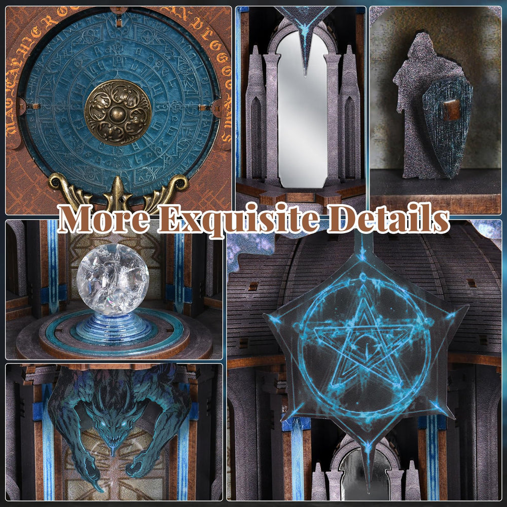 CCCDF Book Nook Circle of Magic DIY-assembly area shows hands-on crafting experience.