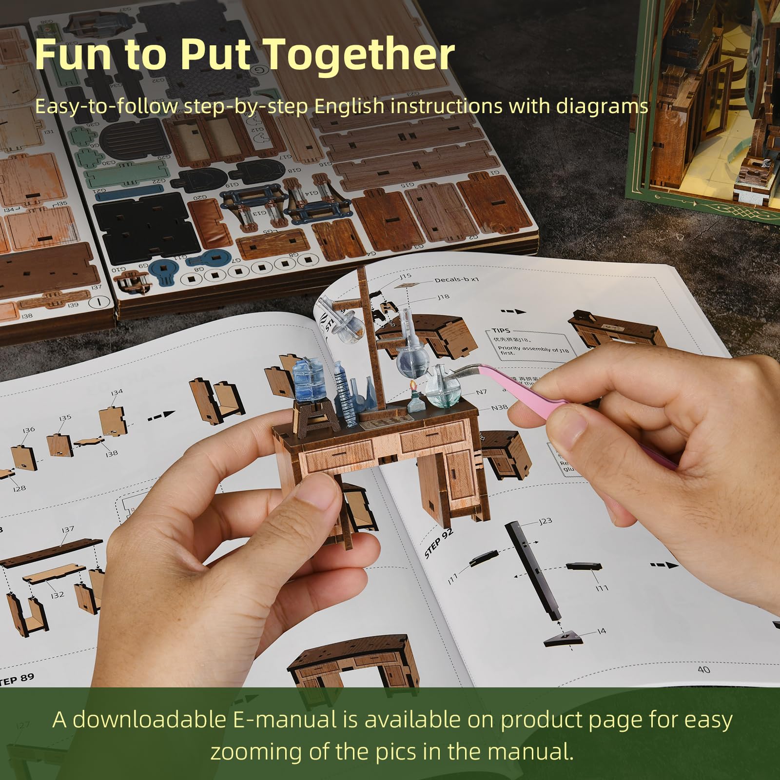 CCCDF Book Nook complete build guide included for easy assembly.