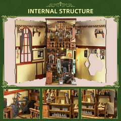 CCCDF Book Nook detailed wood texture closeup highlights craftsmanship.