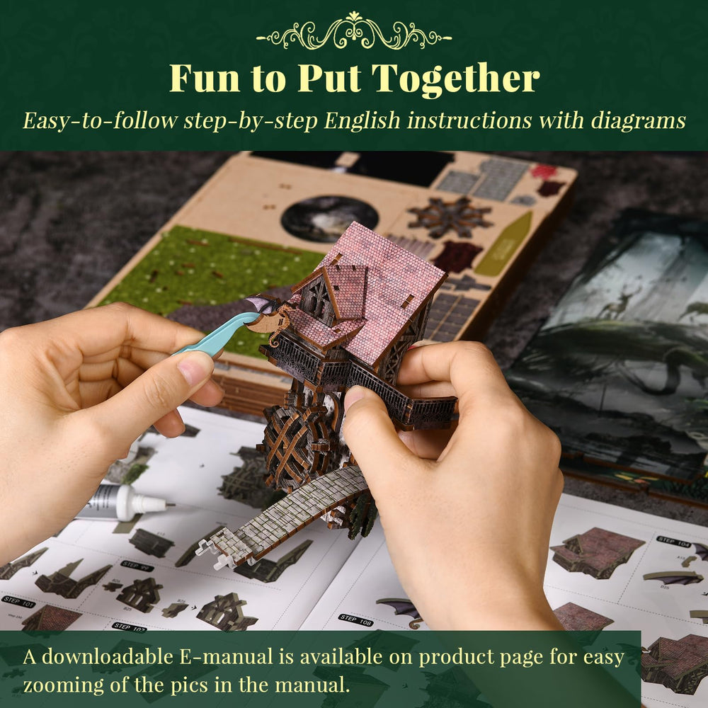 CCCDF Book Nook Kit detailed instructions guide confident assembly