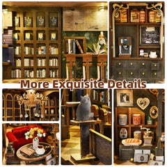 CCCDF Book Nook Saison Café shelves and books add charming detail.