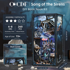 CCCDF Book Nook Song of the Sirens diorama scene highlighting dual realms