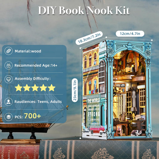 CCCDF DIY Book Nook assembly-parts kit supports a guided, enjoyable build.