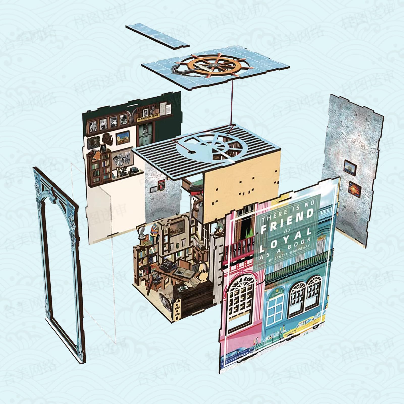 CCCDF DIY Book Nook room-decor stylish shelf insert for home décor.