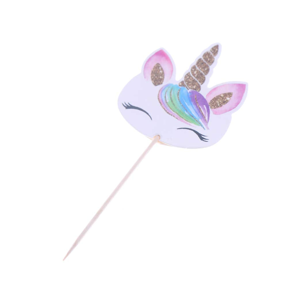CCINEE Double-sided unicorn images brighten any party dessert table