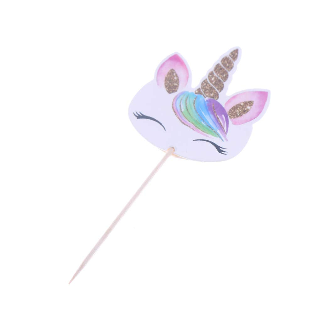 CCINEE Double-sided unicorn images brighten any party dessert table