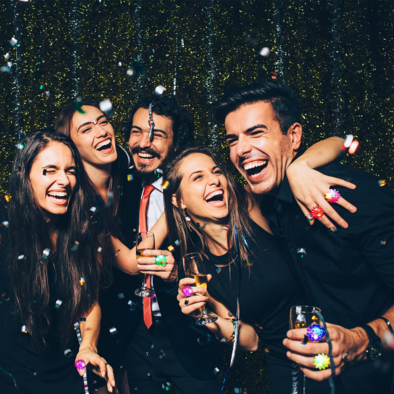 CCINEE battery-powered LED rings provide long-lasting light for events.