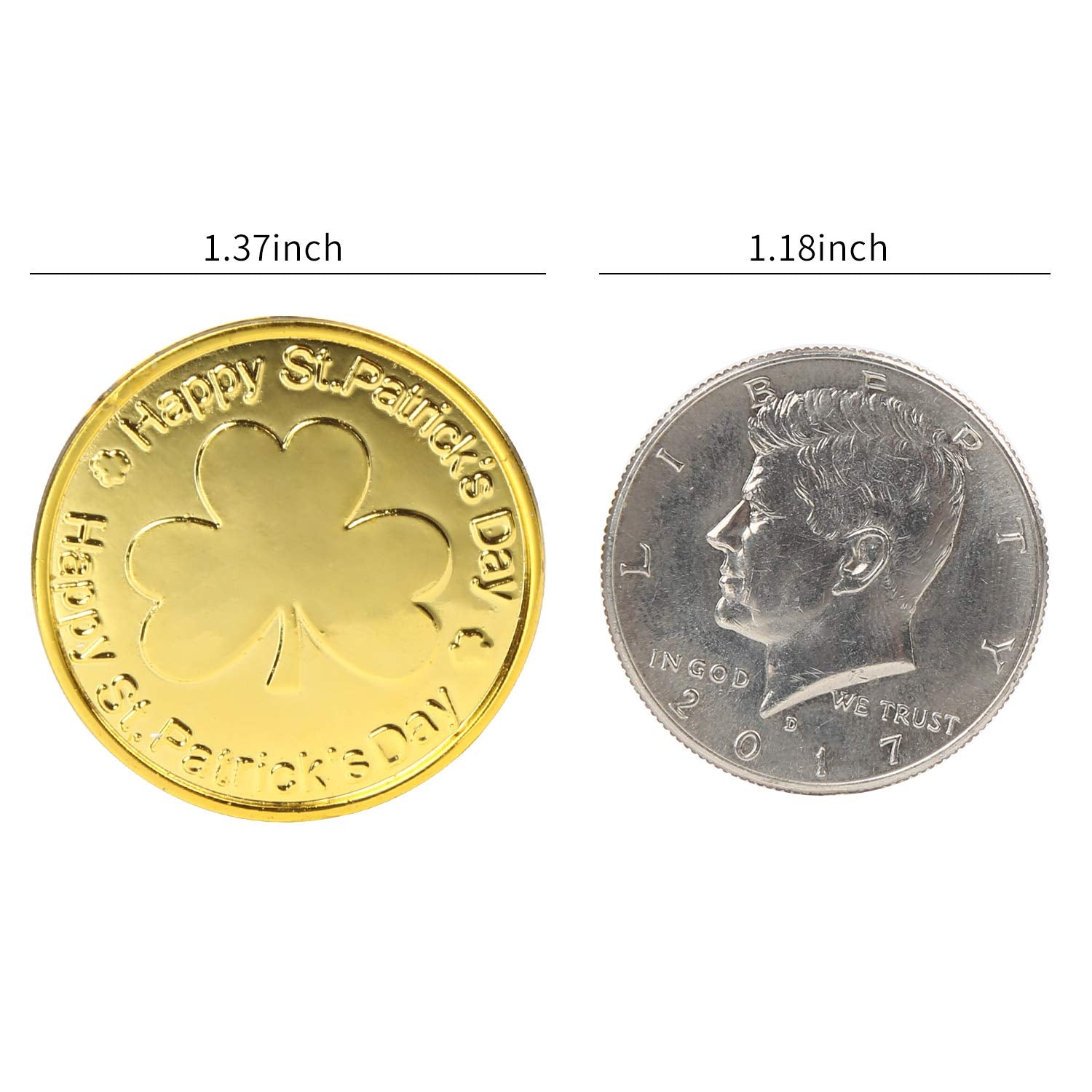 CCINEE gold and green coins add sparkle to party favors and decor.