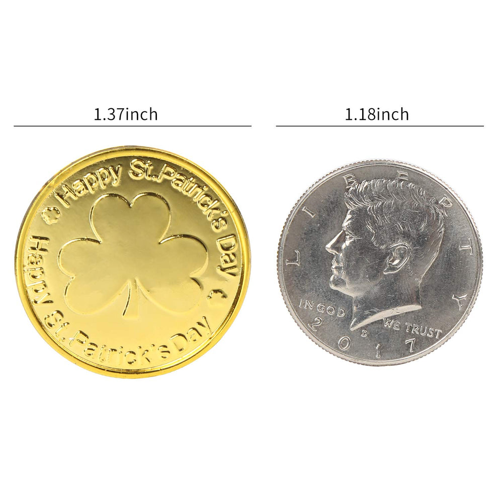 CCINEE gold and green coins add sparkle to party favors and decor.