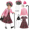 CCJRLM 100 Days costume dress for kids creates a charming grandma look for school events.