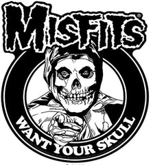 CD Visionary Misfits skull sticker decor for walls, notebooks, and gear.