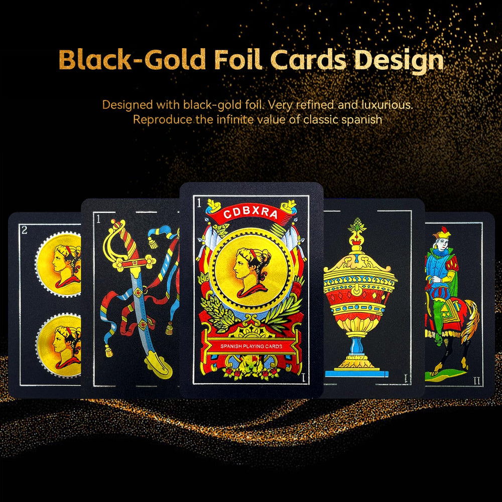 CDBXRA Spanish Playing Cards PVC waterproof construction for outdoor gaming.