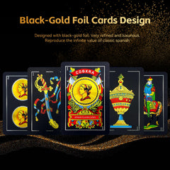 CDBXRA Spanish Playing Cards PVC waterproof construction for outdoor gaming.