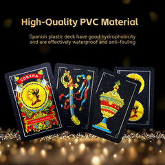 CDBXRA Spanish playing cards with a smooth, comfortable feel for easy shuffling.