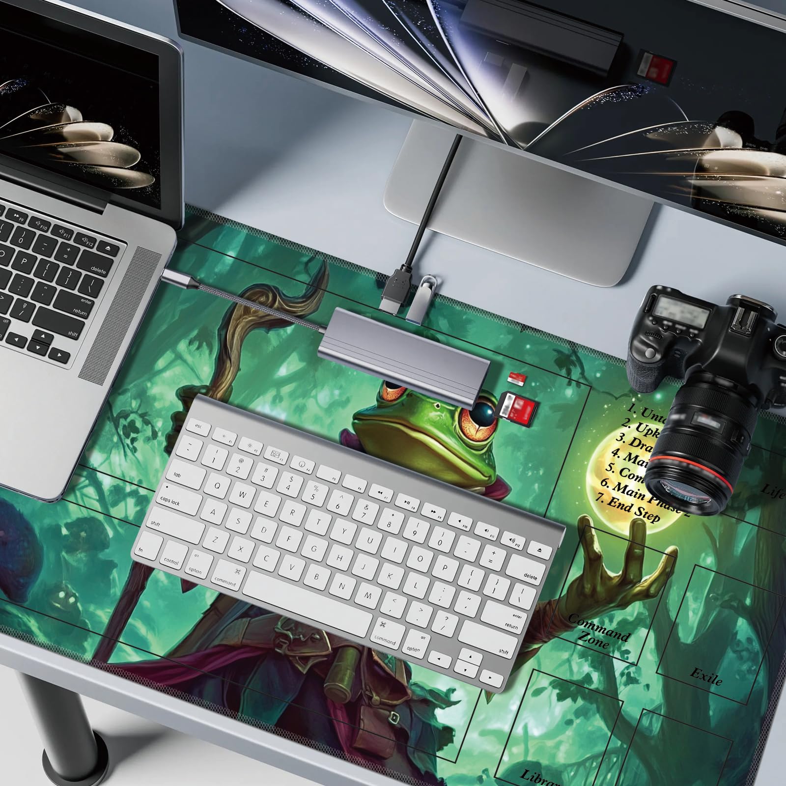 Cdkfxjy MTG Playmat bright patterns add visual appeal.