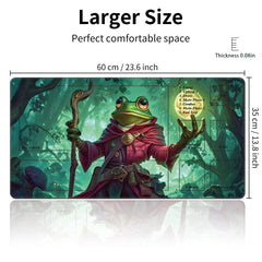 Cdkfxjy MTG Playmat shows dice and cards area for organized setup.